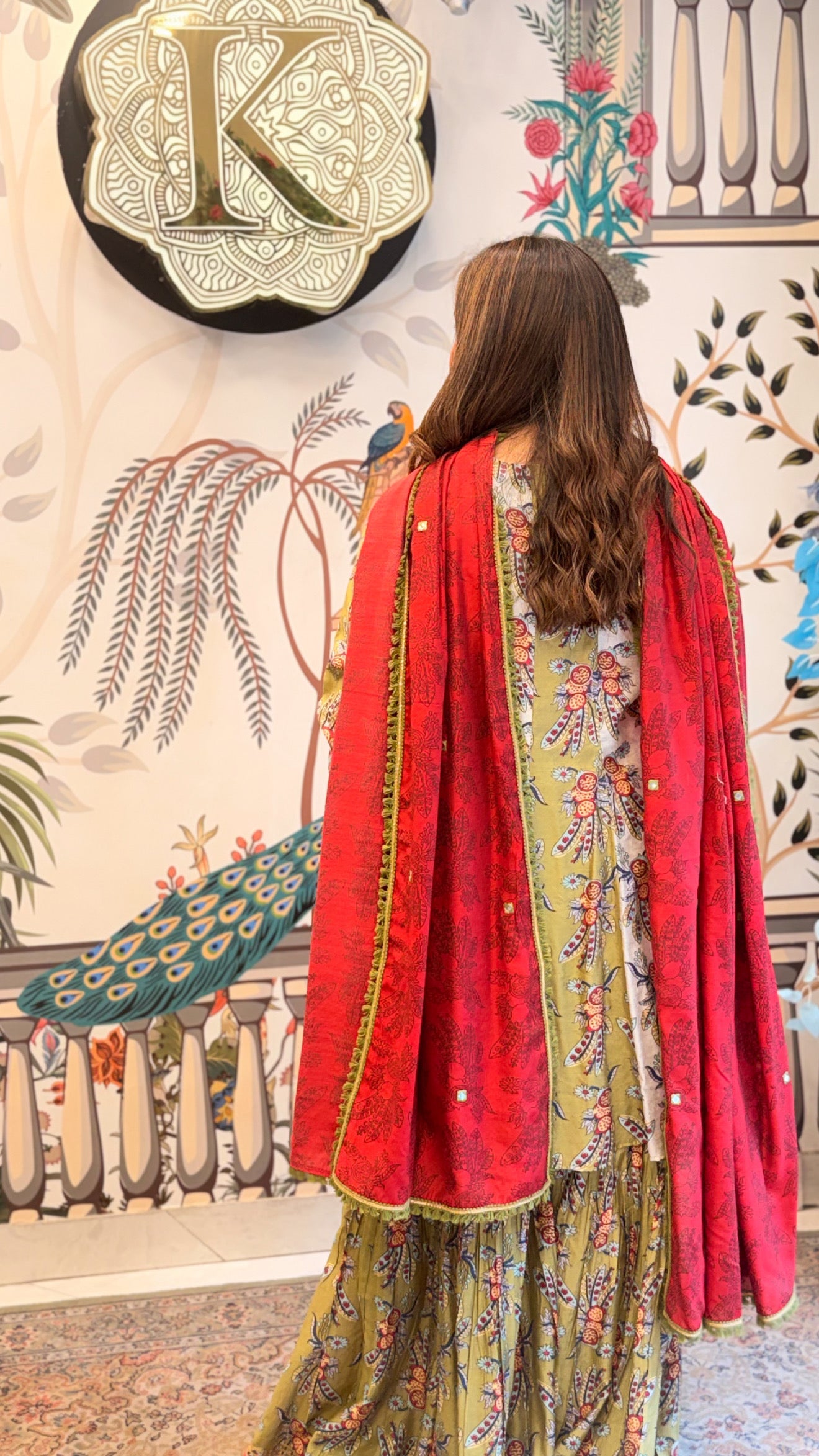Olive Artisan Kurta Set