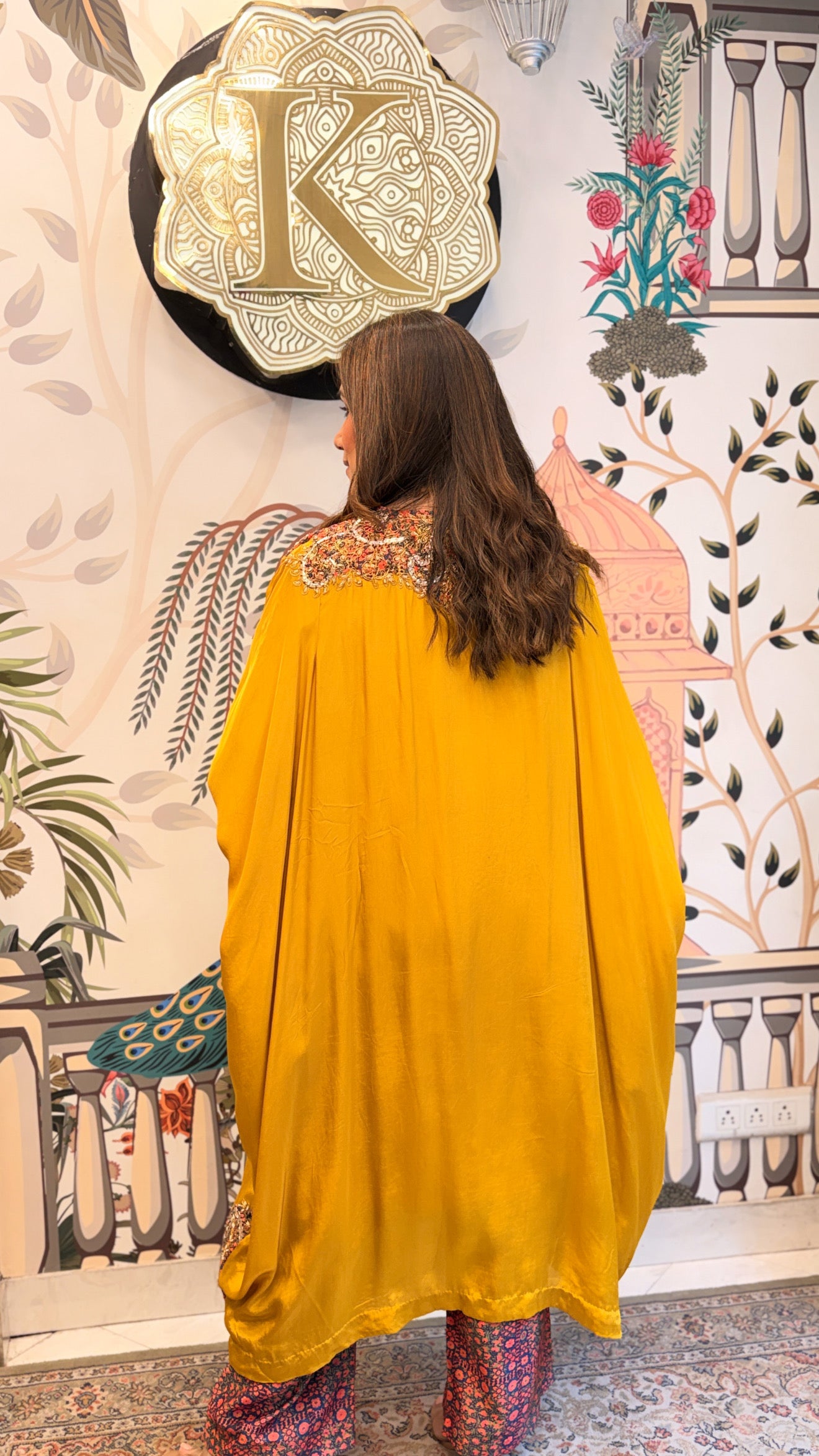 Zafran Embellished Kaftan Set