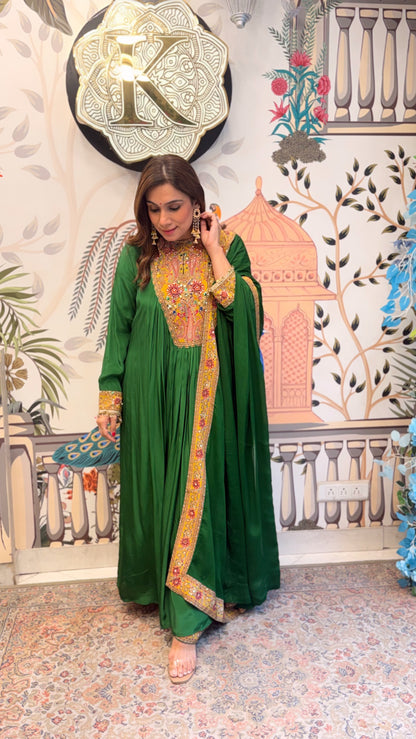 Emerald  Royale Anarkali set