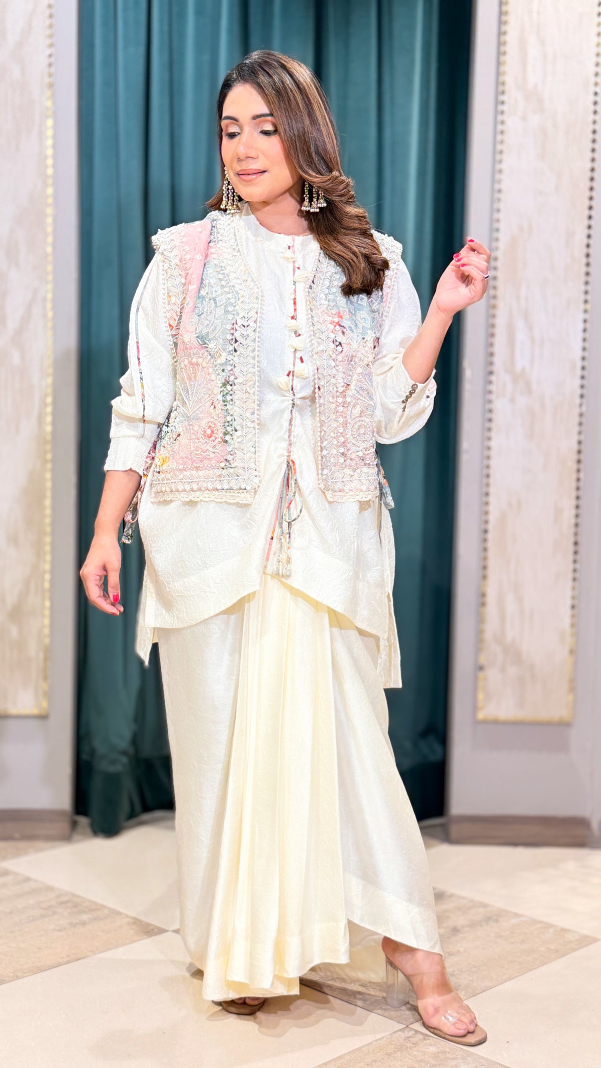 Gul Ivory Dhoti Set