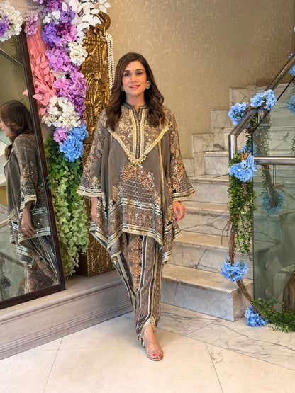 Sahiba Mocha Dhoti Set