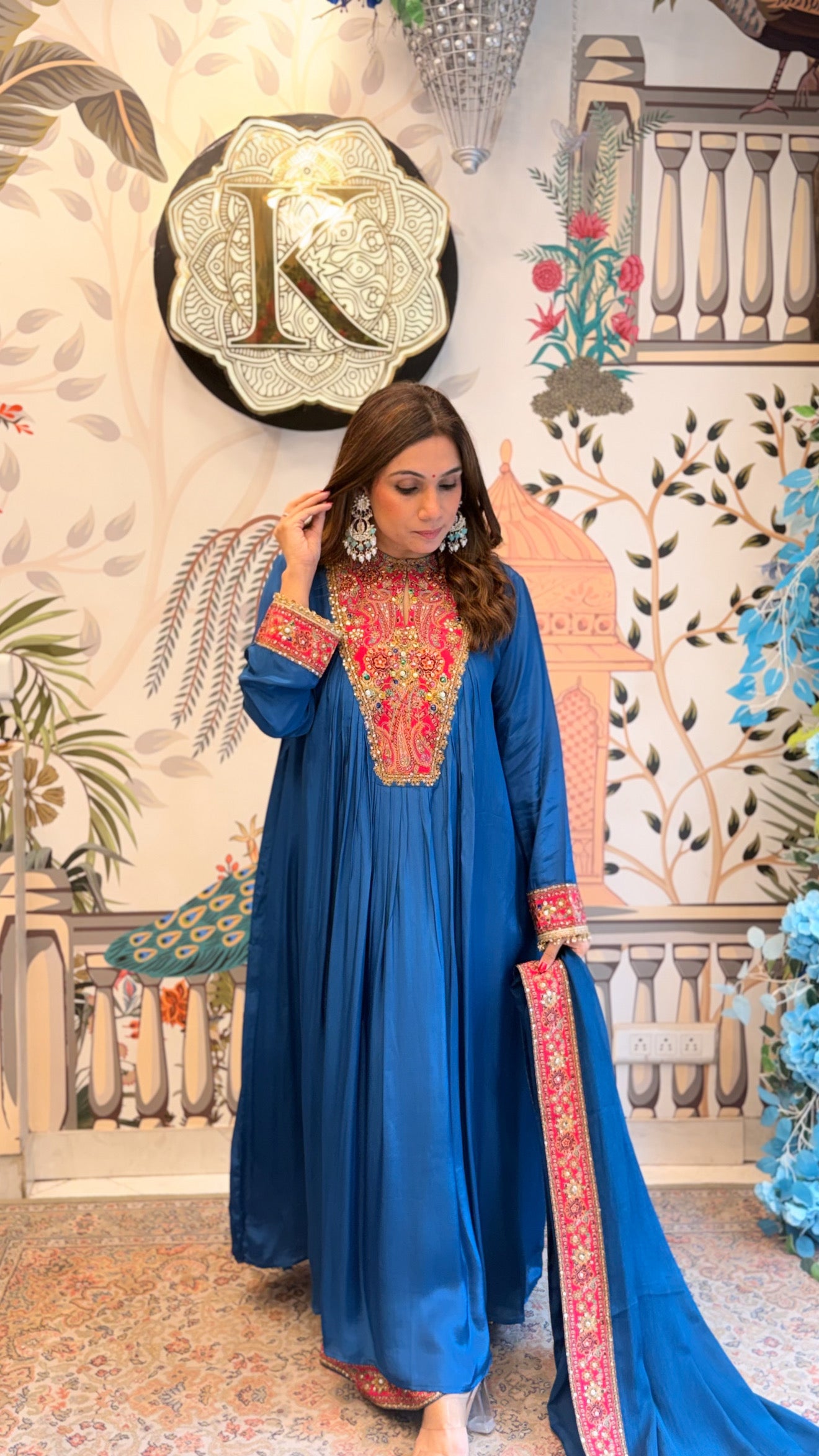 Sapphire Royale Anarkali set