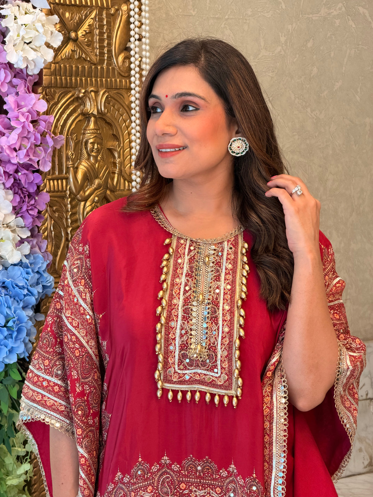 Surkh Gul Garara Set