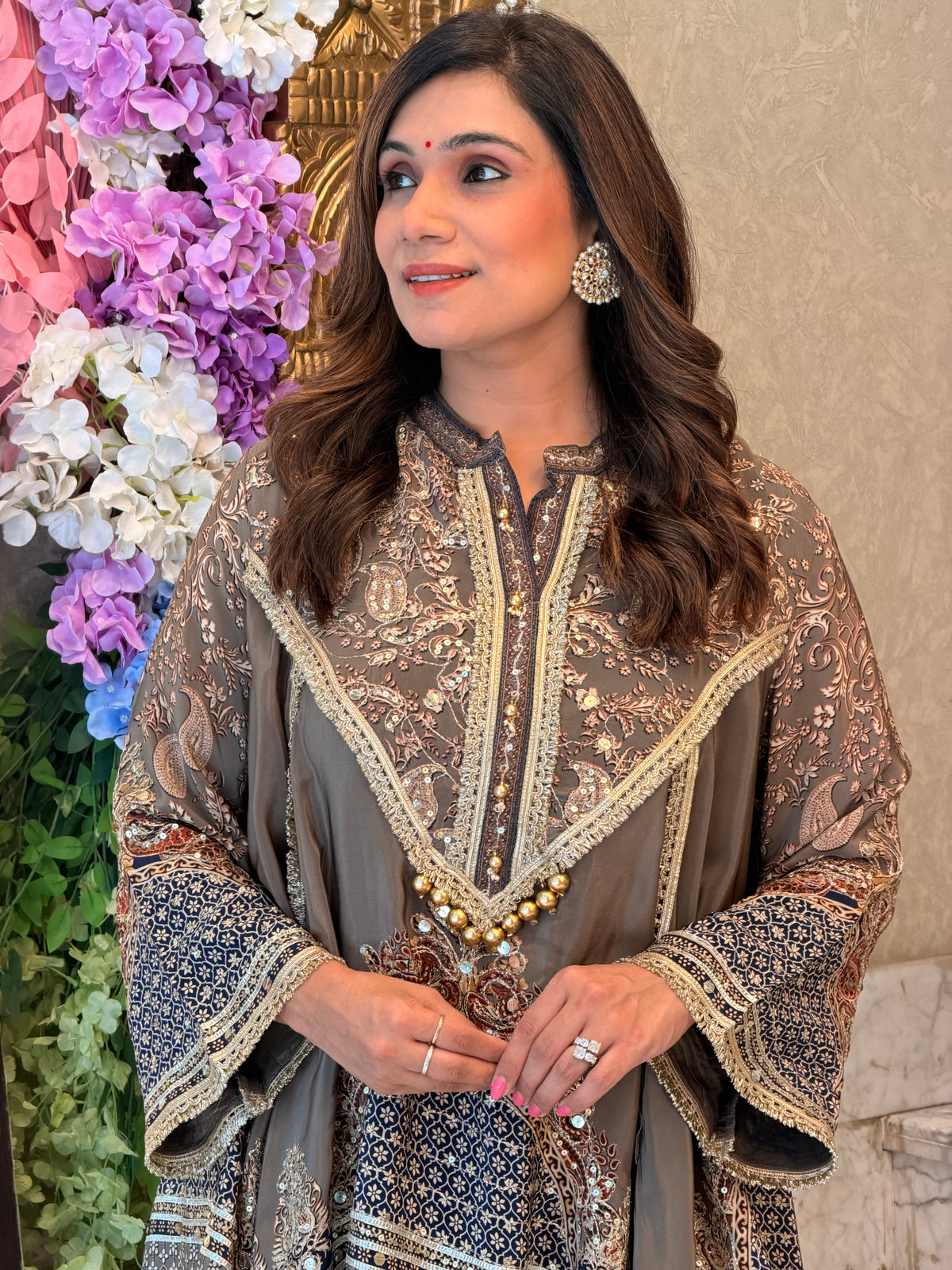 Sahiba Mocha Dhoti Set