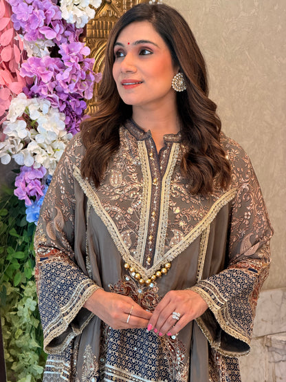 Sahiba Mocha Dhoti Set