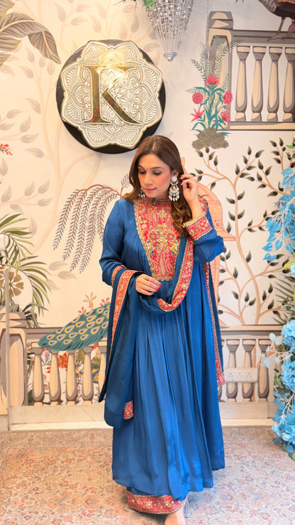 Sapphire Royale Anarkali set