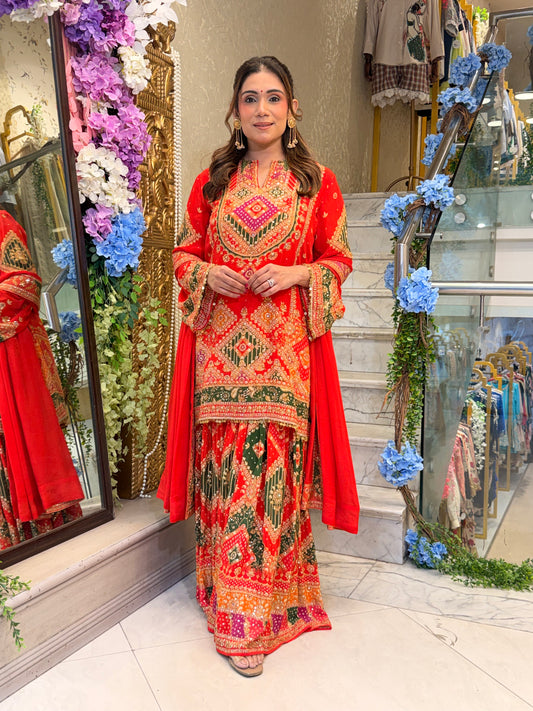 Gulnaar Sharara Set