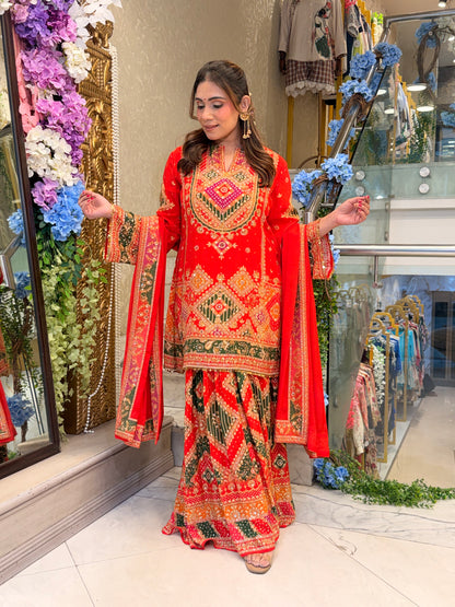 Gulnaar Sharara Set