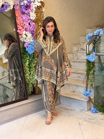 Sahiba Mocha Dhoti Set