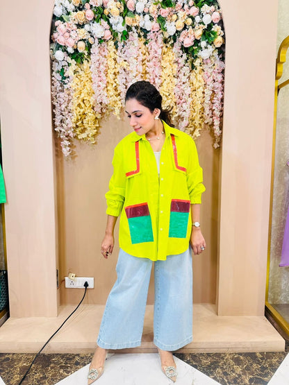 Leatherite-Neon Green